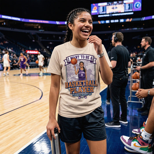 Future Basketball Player Tee – Latino Girl