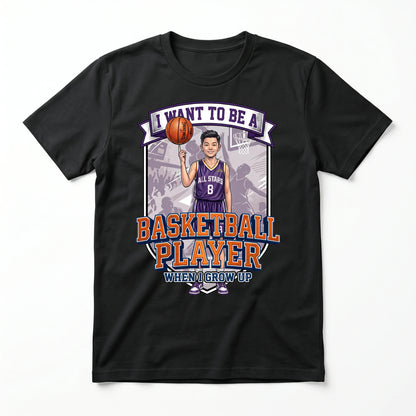 Youth Future Basketball Player Tee – Asian Boy