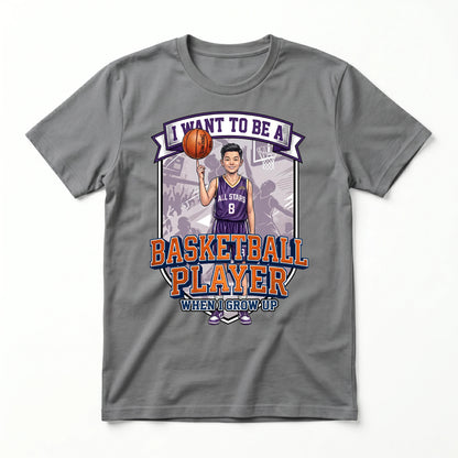 Youth Future Basketball Player Tee – Asian Boy