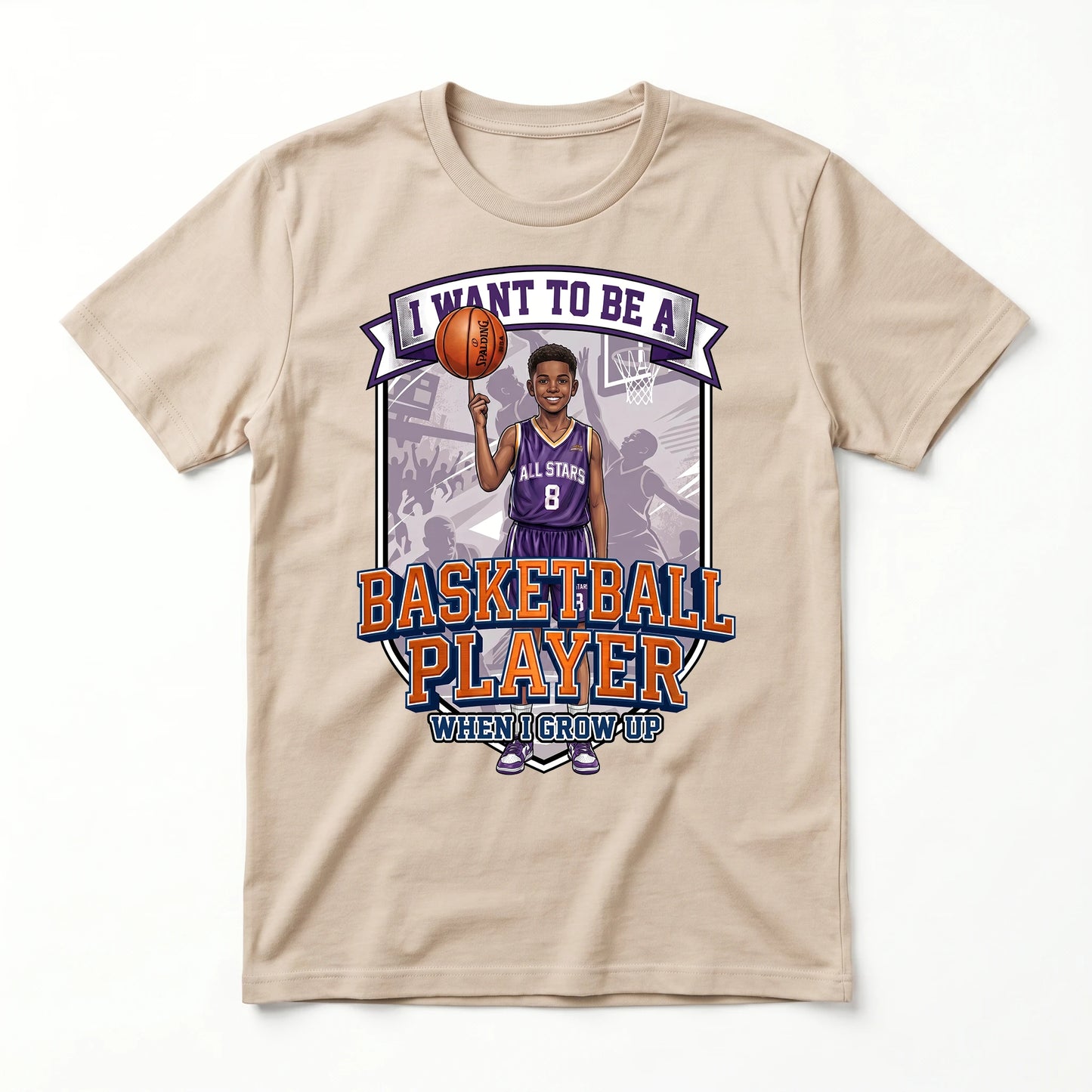 Future Basketball Player Tee – Black Boy
