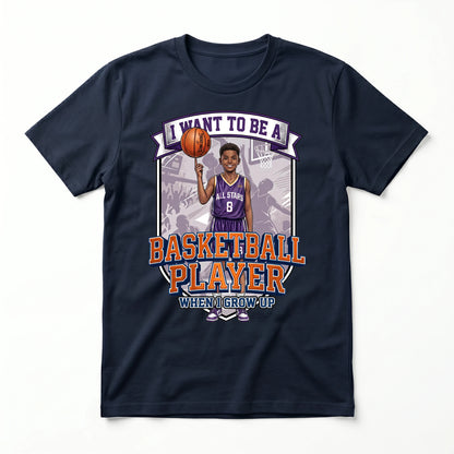 Youth Future Basketball Player Tee – Black Boy