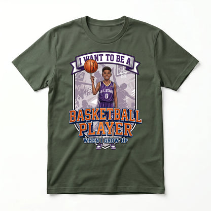 Future Basketball Player Tee – Black Boy