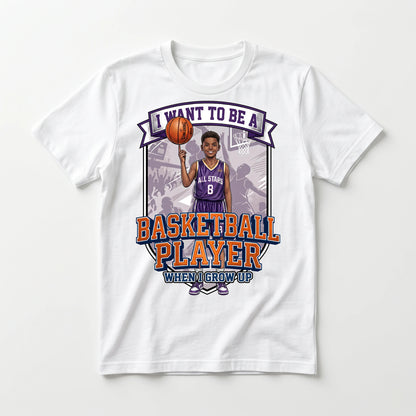 Youth Future Basketball Player Tee – Black Boy