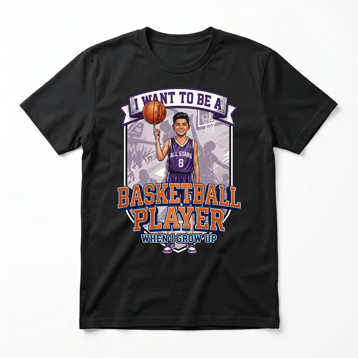 Future Basketball Player Tee – Latino Boy