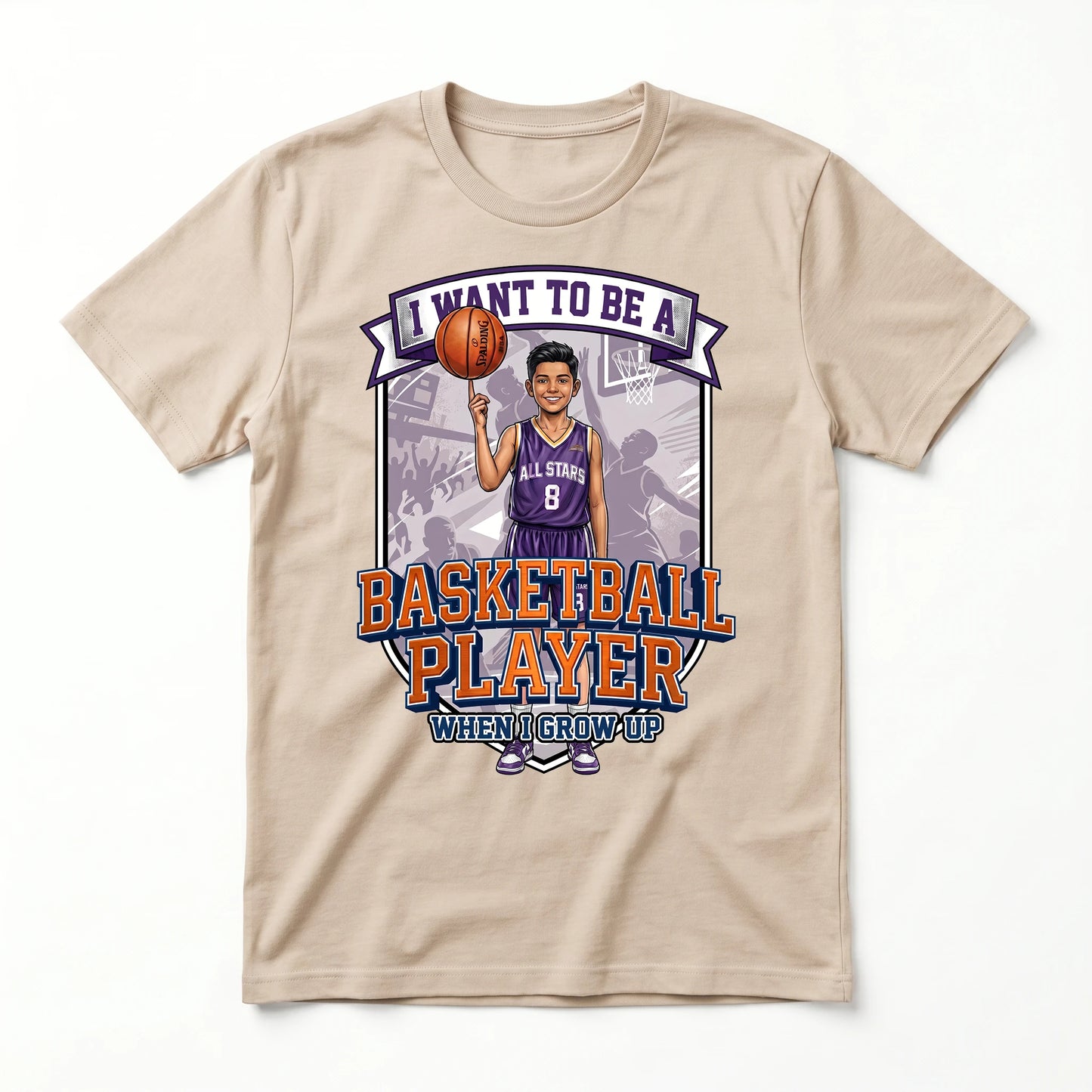 Future Basketball Player Tee – Latino Boy