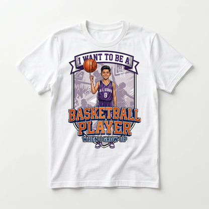 Future Basketball Player Tee – Latino Boy