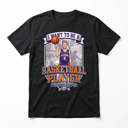 Future Basketball Player Tee – White Boy