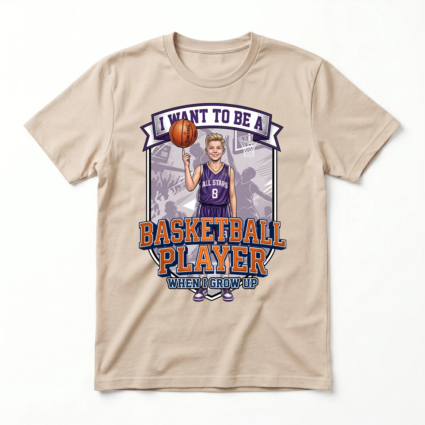 Future Basketball Player Tee – White Boy