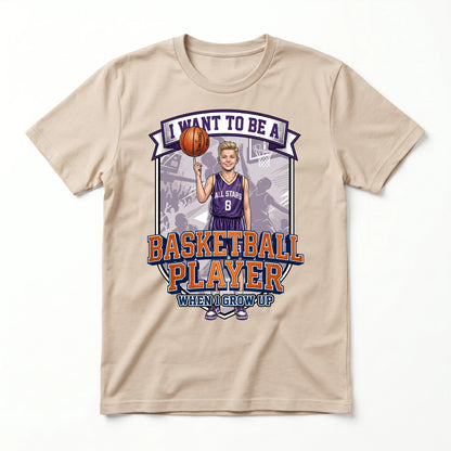 Future Basketball Player Tee – White Boy
