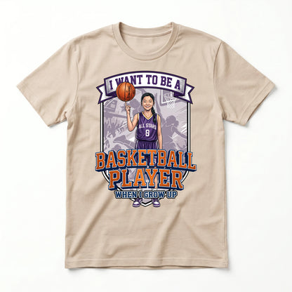 Future Basketball Player Tee – Asian Girl