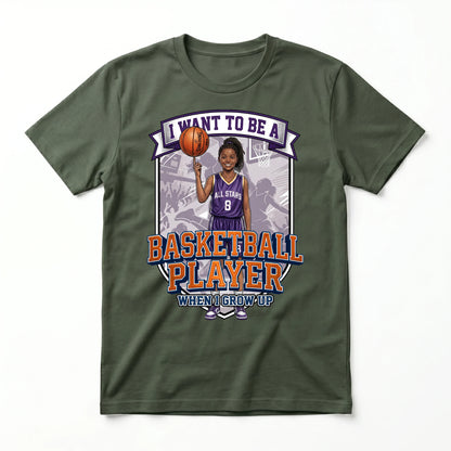 Future Basketball Player Tee – Black Girl
