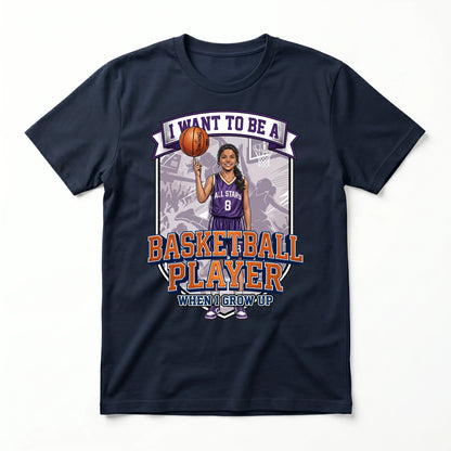Future Basketball Player Tee – Latino Girl