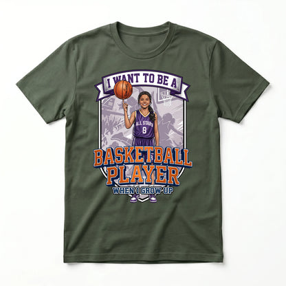 Future Basketball Player Tee – Latino Girl