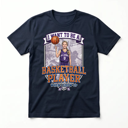 Future Basketball Player Tee – White Girl