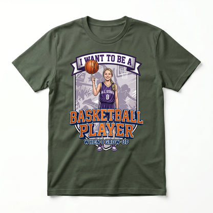 Future Basketball Player Tee – White Girl