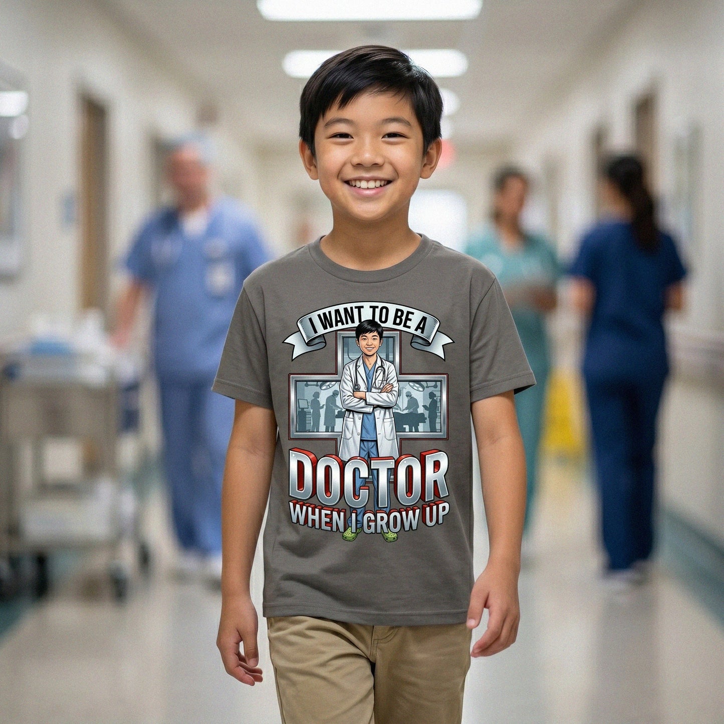 Youth Future Doctor Tee – Asian Boy