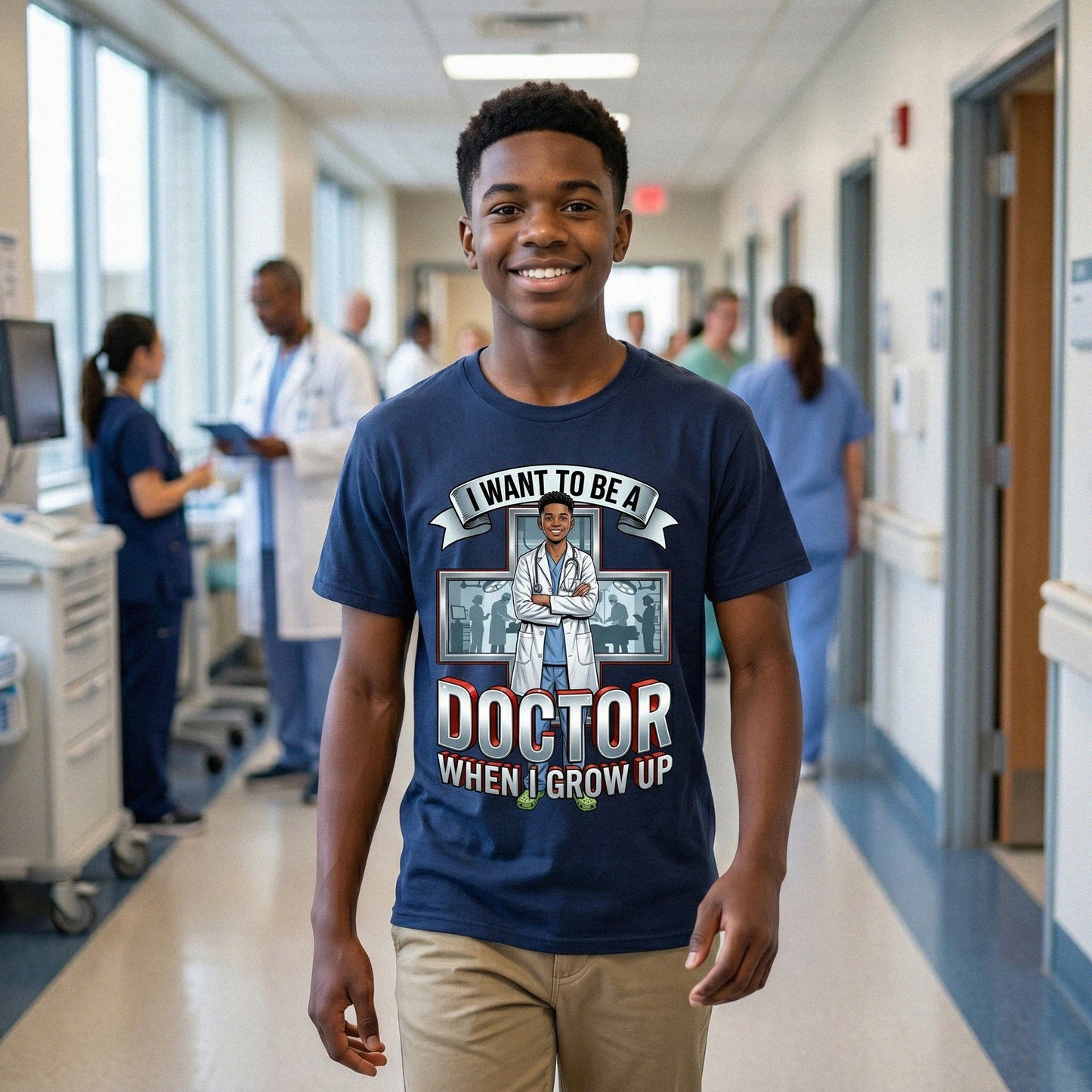 Future Doctor Tee – Black Boy