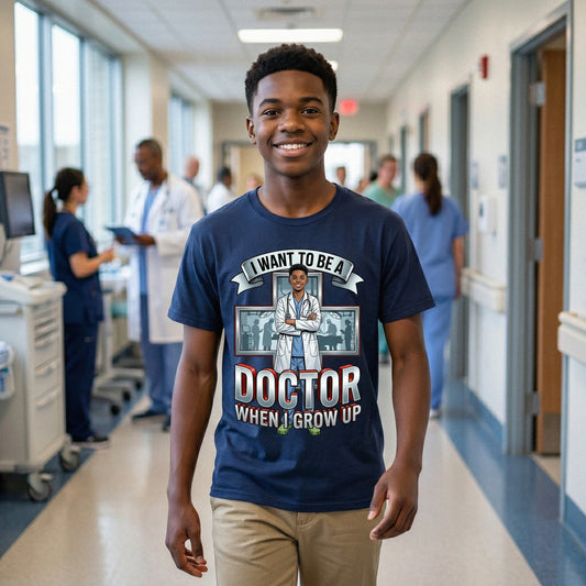 Future Doctor Tee – Black Boy