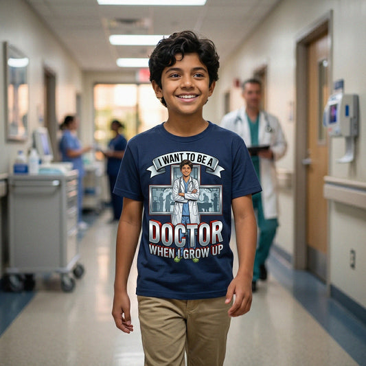Youth Future Doctor Tee – Latino Boy