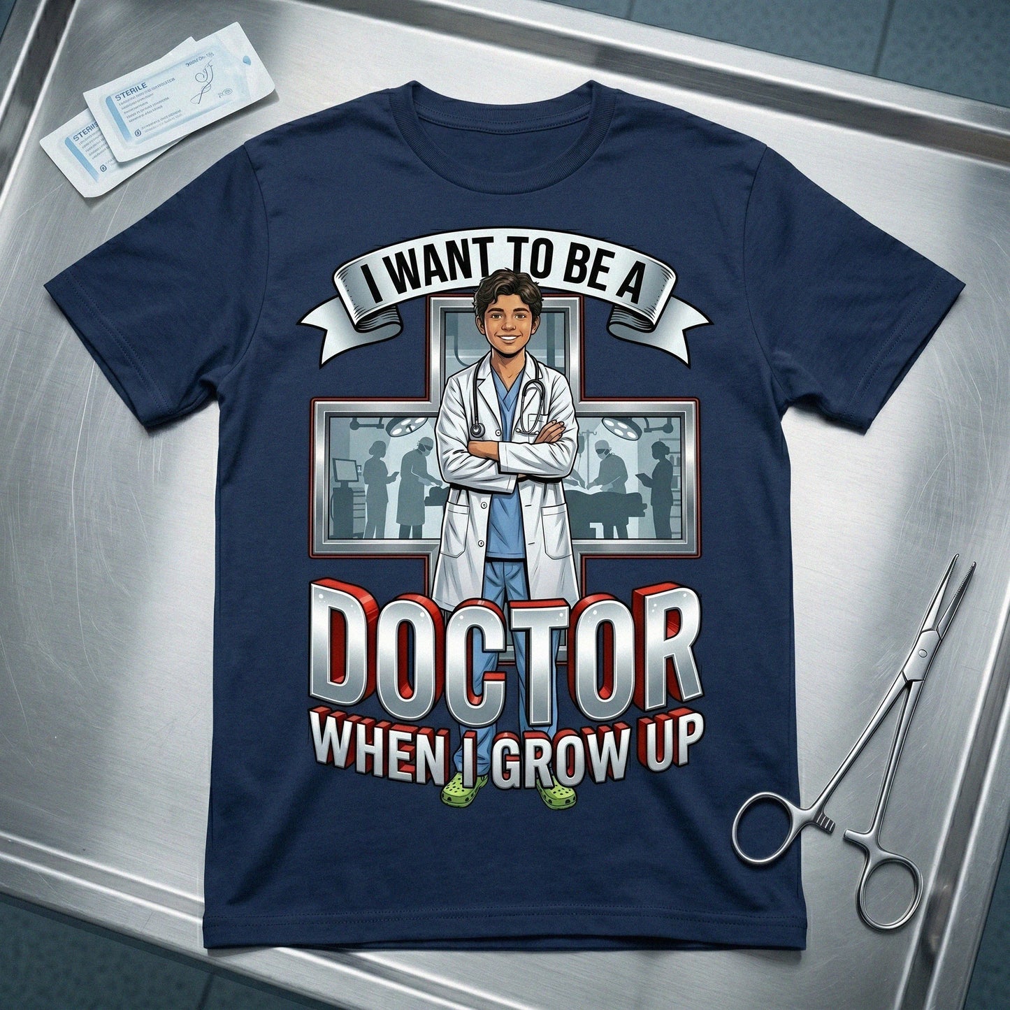 Youth Future Doctor Tee – Latino Boy