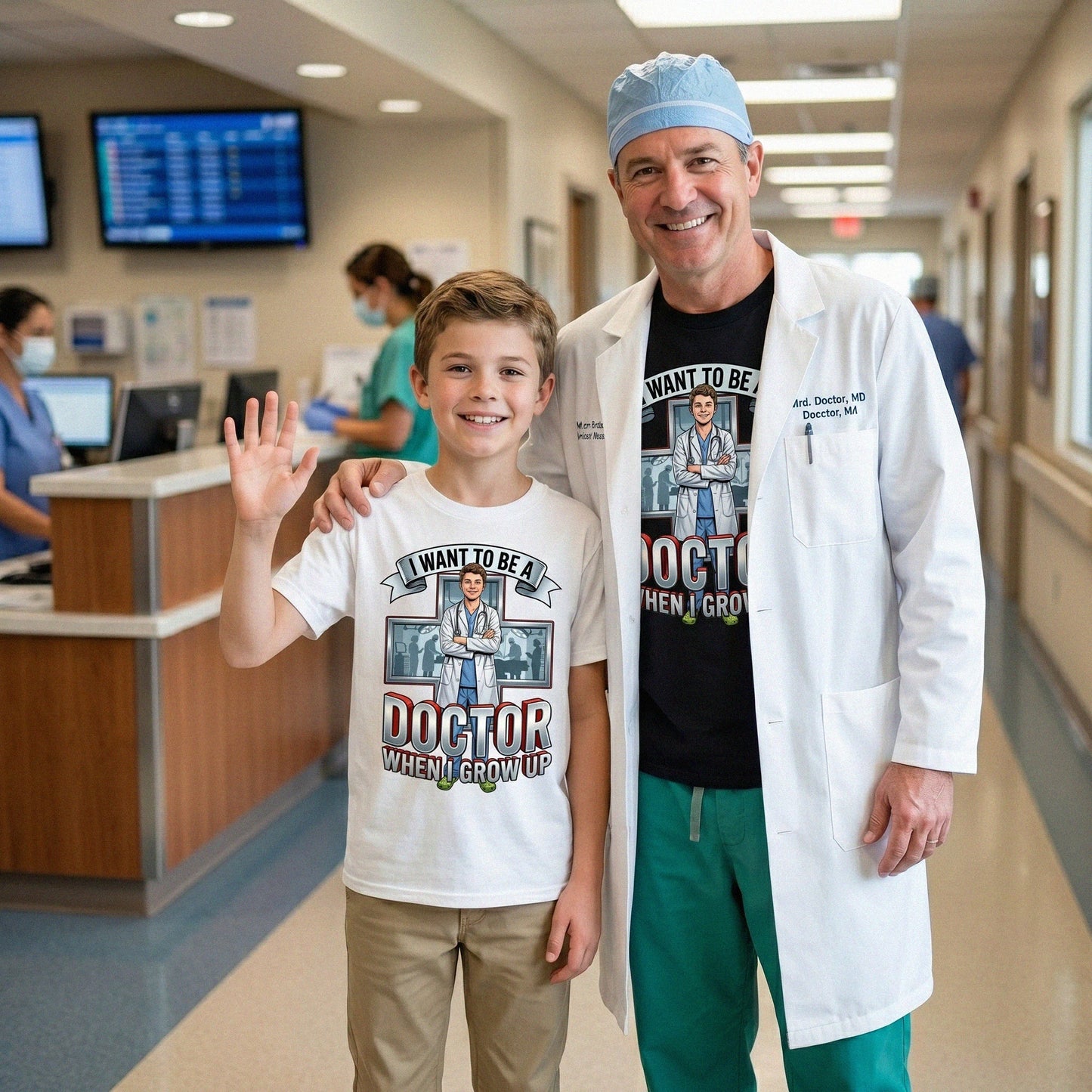 Youth Future Doctor Tee – White Boy