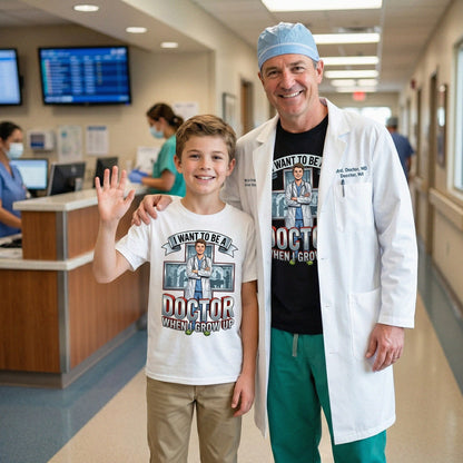 Youth Future Doctor Tee – White Boy