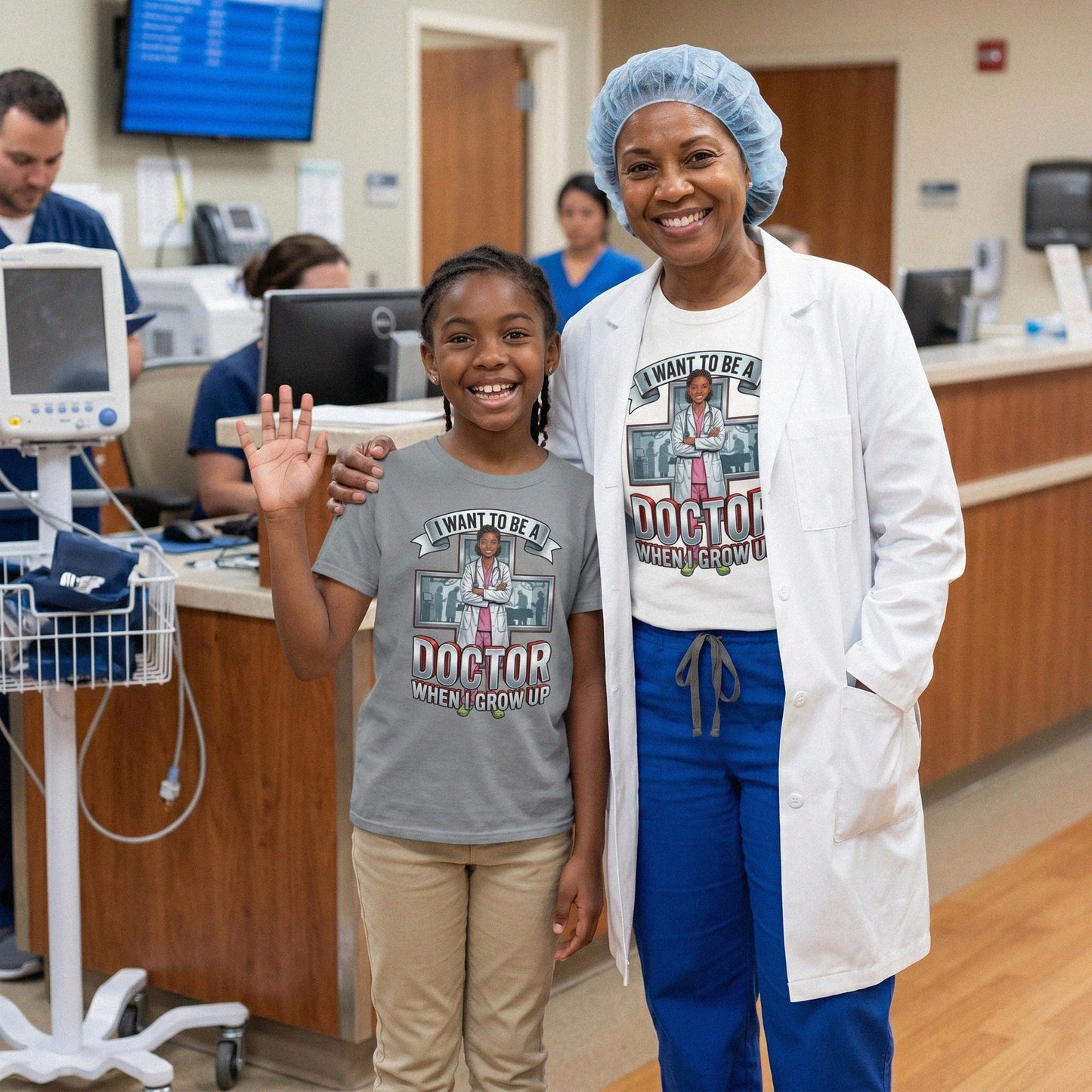 Youth Future Doctor Tee – Black Girl