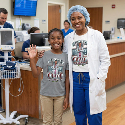 Youth Future Doctor Tee – Black Girl