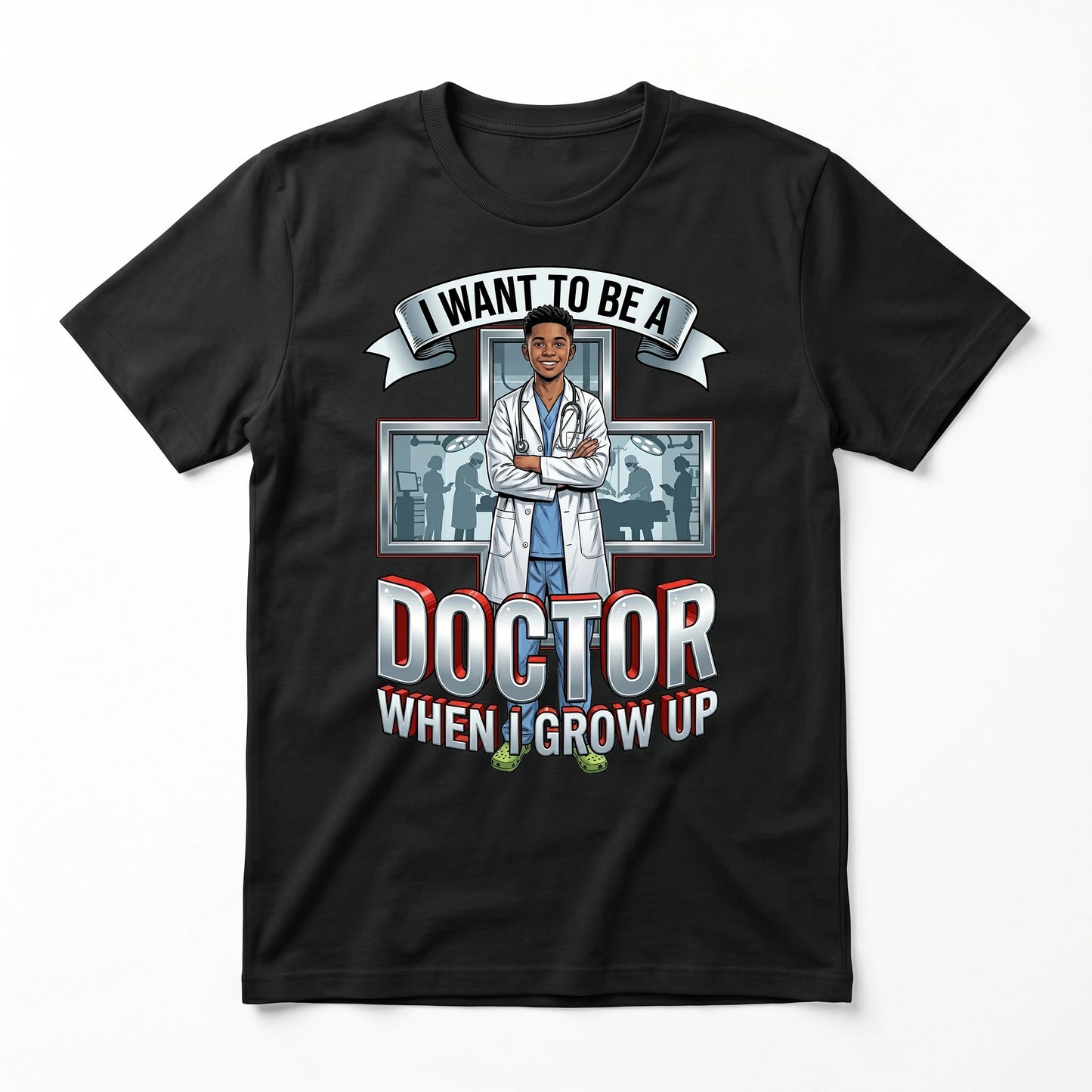 Youth Future Doctor Tee – Latino Boy