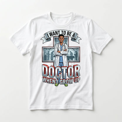Youth Future Doctor Tee – Latino Boy