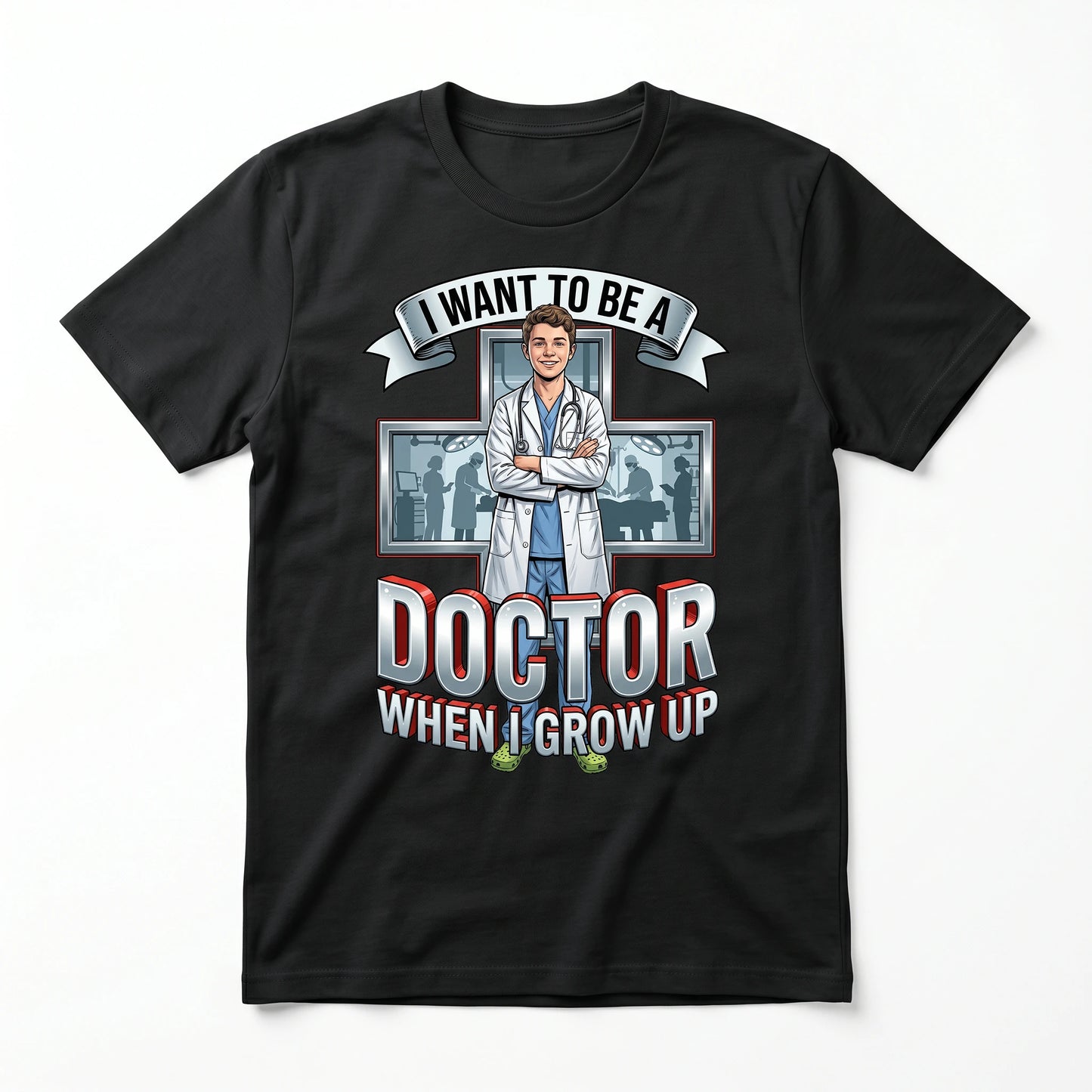 Youth Future Doctor Tee – White Boy