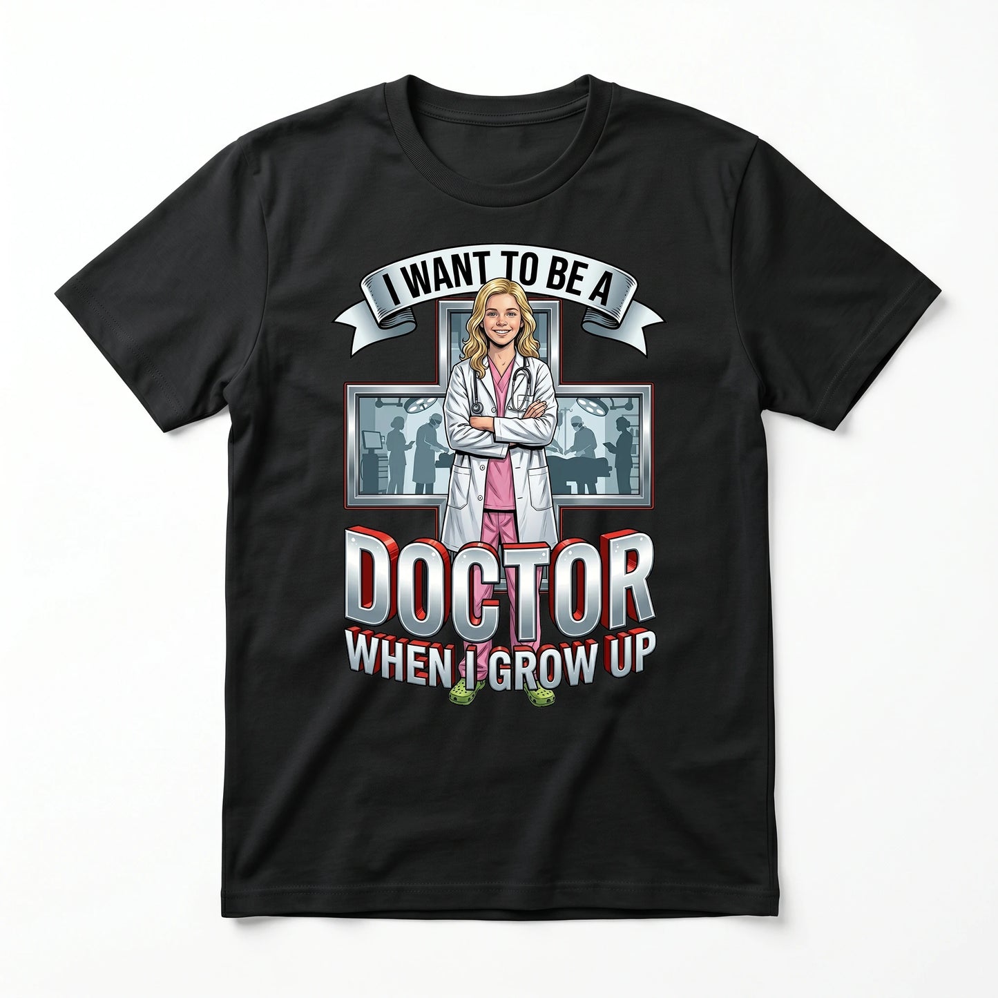 Youth Future Doctor Tee – White Girl