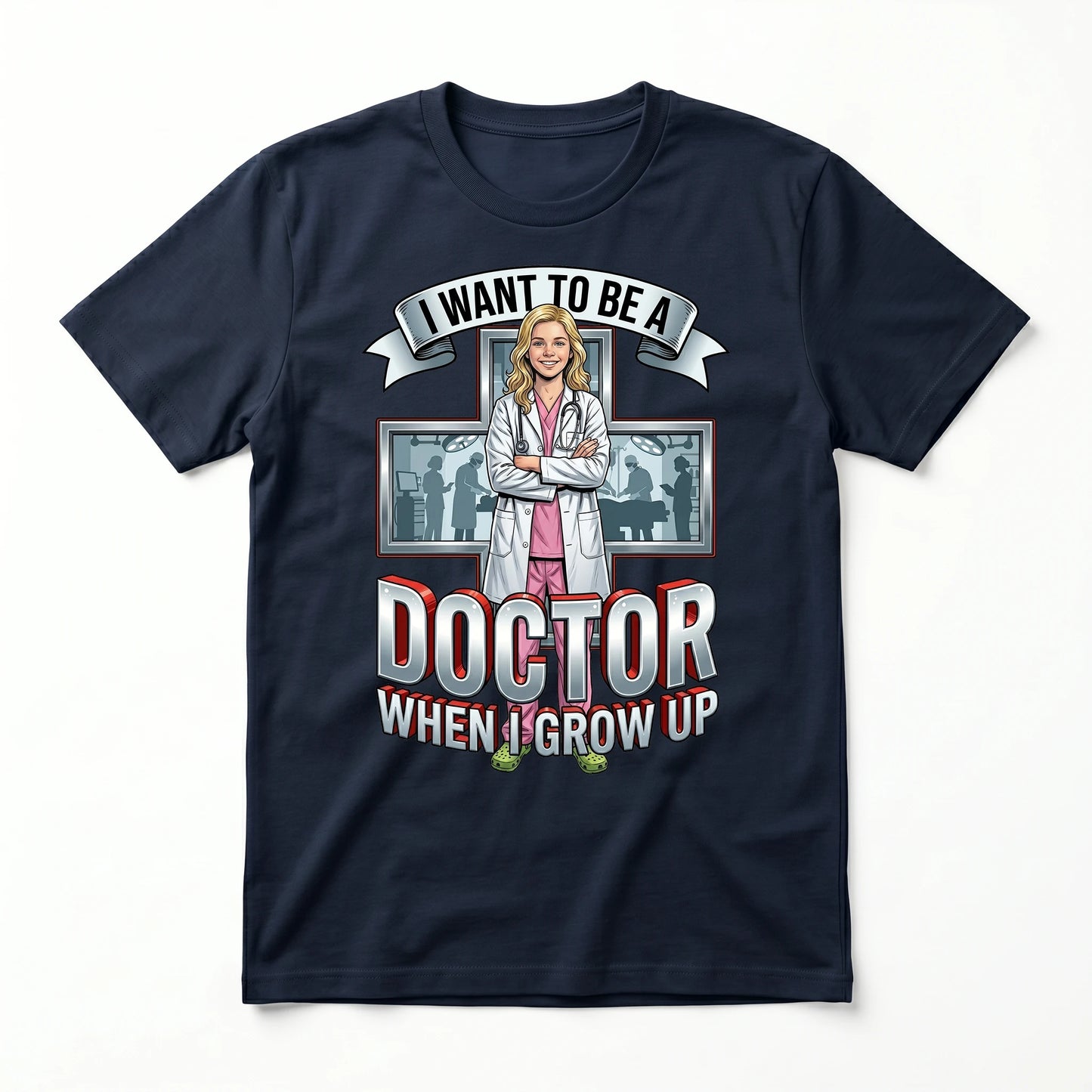 Youth Future Doctor Tee – White Girl