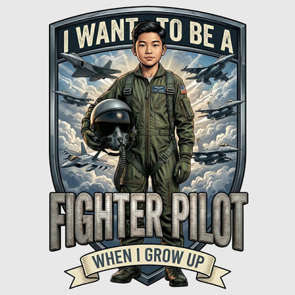 Youth Future Fighter Pilot Tee – Asian Boy