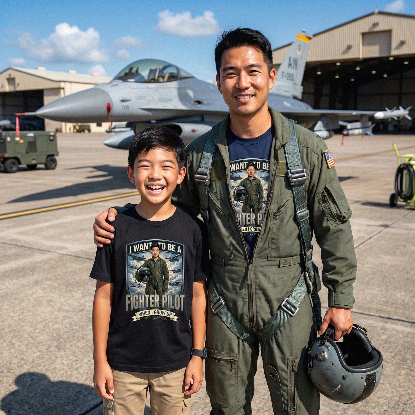Youth Future Fighter Pilot Tee – Asian Boy