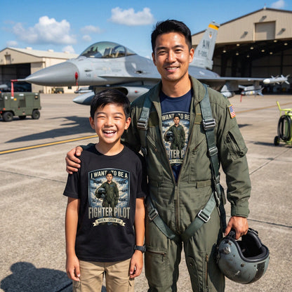 Youth Future Fighter Pilot Tee – Asian Boy