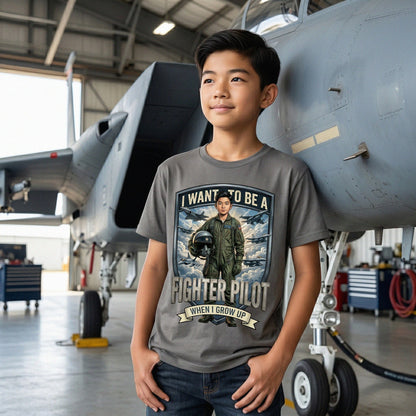 Youth Future Fighter Pilot Tee – Asian Boy