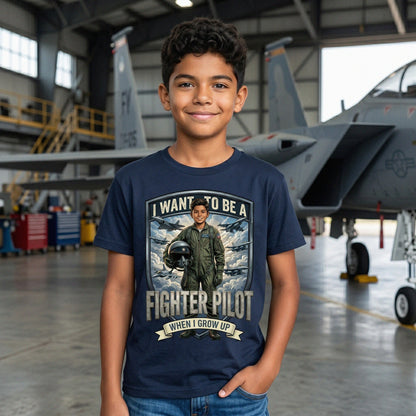 Youth Future Fighter Pilot Tee – Latino Boy