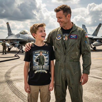 Youth Future Fighter Pilot Tee – White Boy