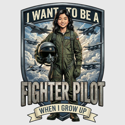 Youth Future Fighter Pilot Tee – Asian Girl