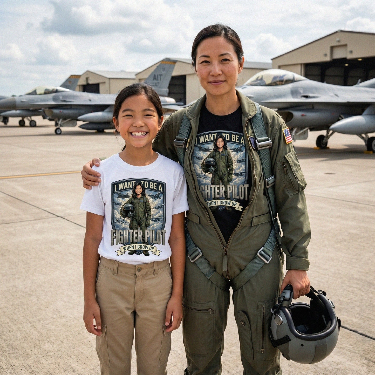 Youth Future Fighter Pilot Tee – Asian Girl