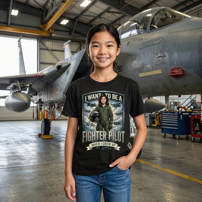Youth Future Fighter Pilot Tee – Asian Girl