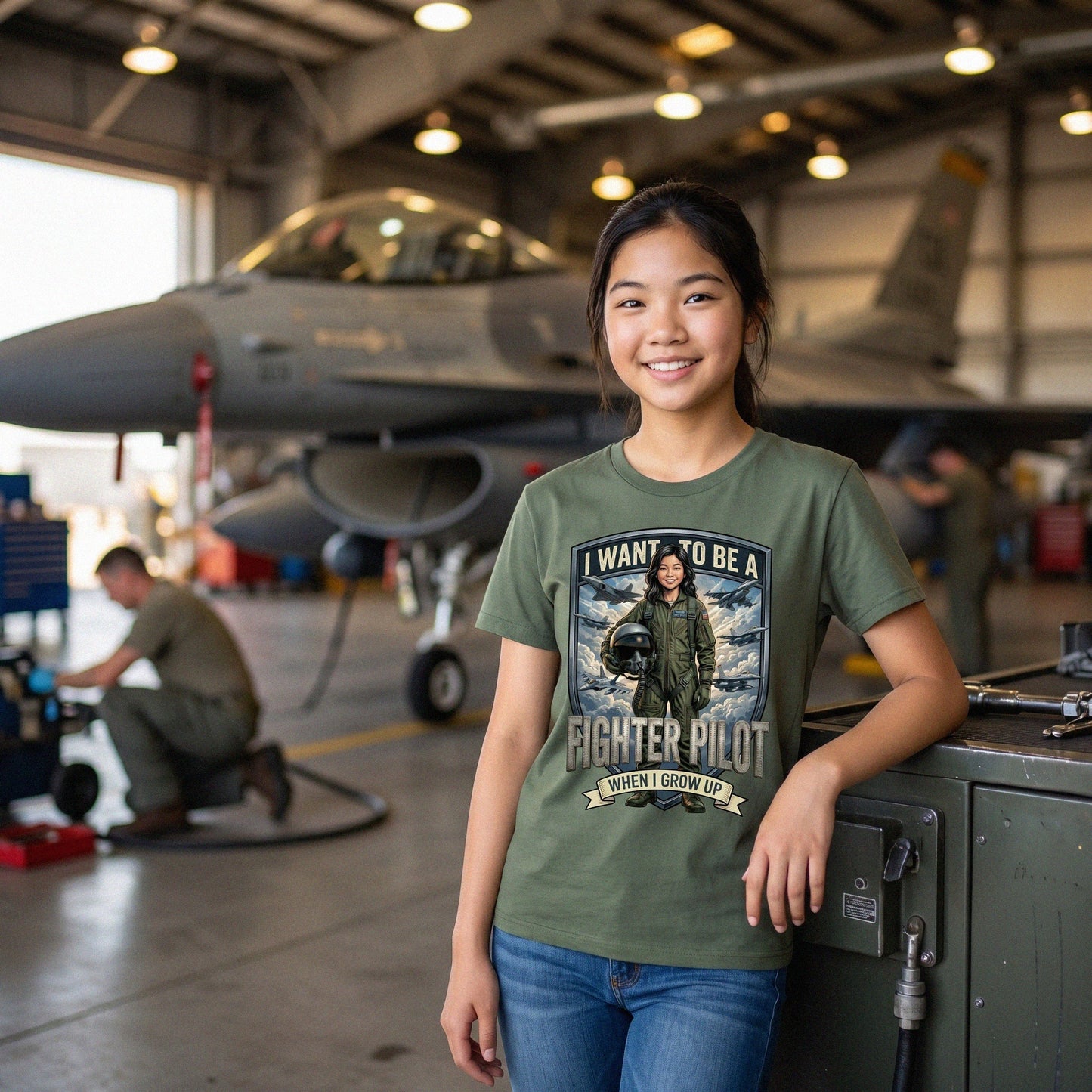 Future Fighter Pilot Tee – Asian Girl