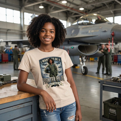 Future Fighter Pilot Tee – Black Girl