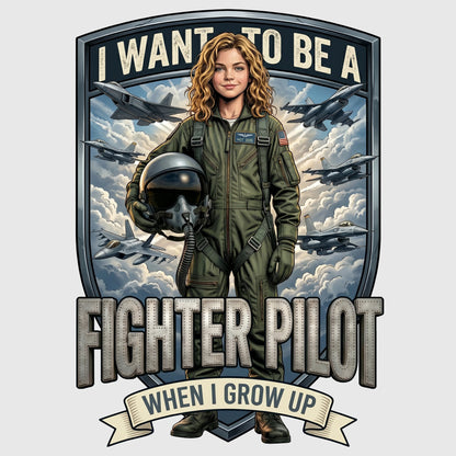 Youth Future Fighter Pilot Tee – White Girl
