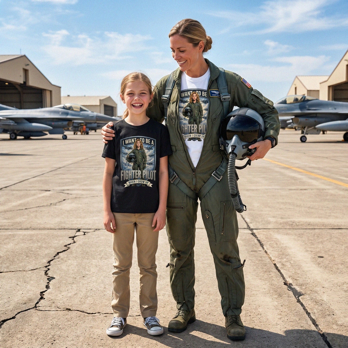 Youth Future Fighter Pilot Tee – White Girl