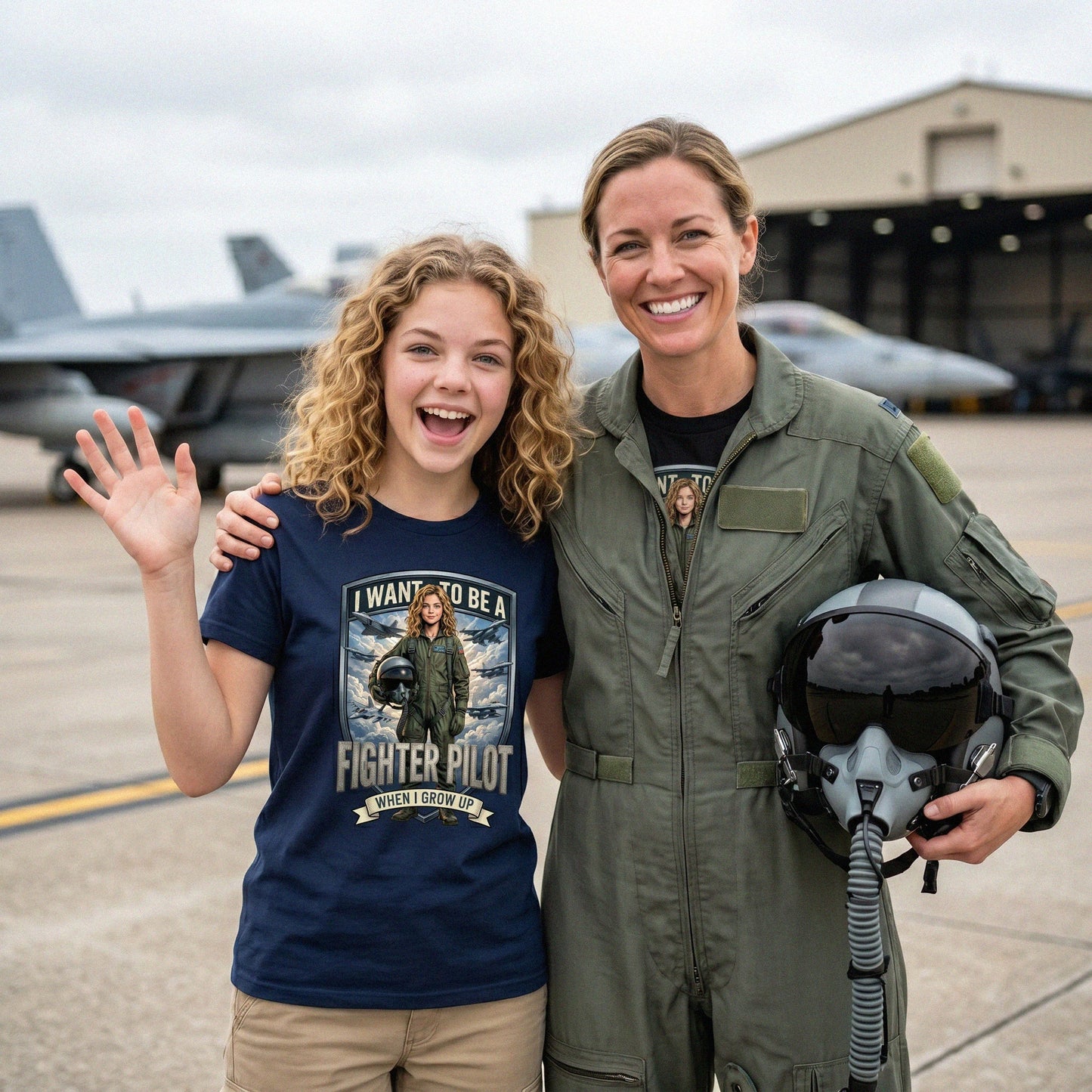 Future Fighter Pilot Tee – White Girl