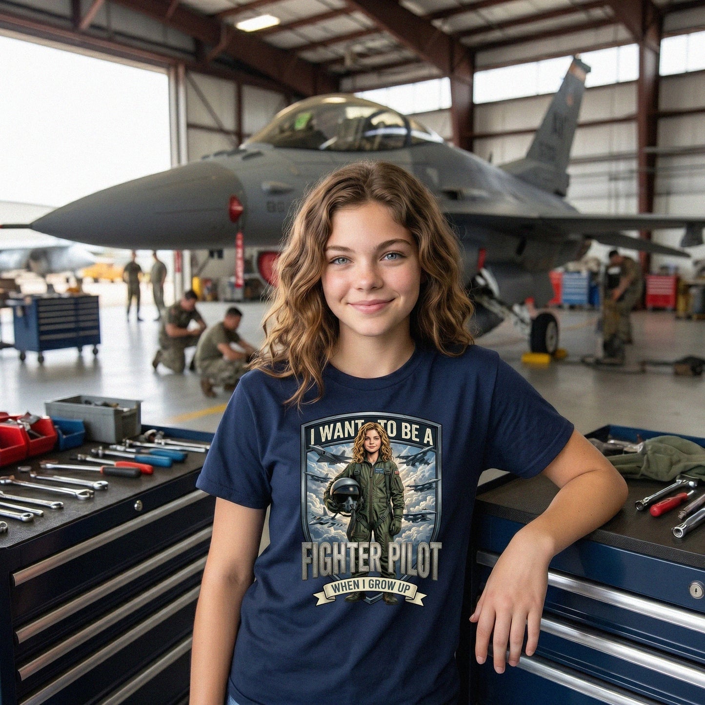 Future Fighter Pilot Tee – White Girl