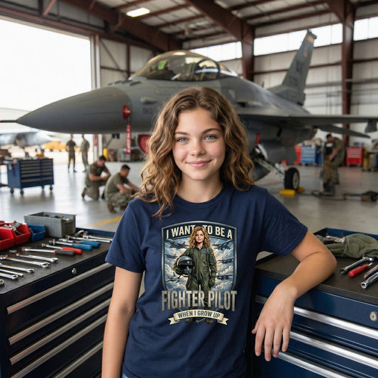 Future Fighter Pilot Tee – White Girl