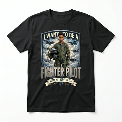Future Fighter Pilot Tee – Black Boy
